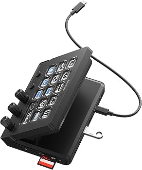 Amazon.co.jp: Ulanzi D200X ストリームコントローラー【3つノブ+ 8-in