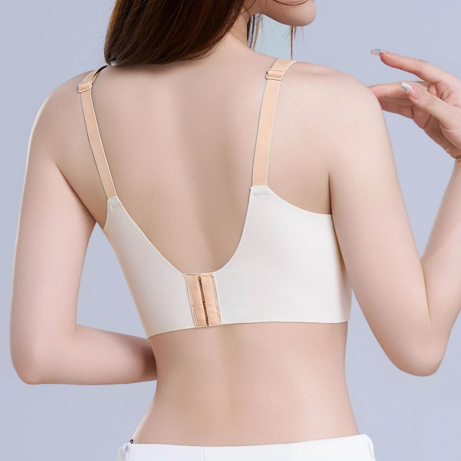 Reggiseno da Allattamento Senza Ferretto for Estrazione, Premaman Cuciture con Copertura Totale, for Gravidanza, Arancione, XXL