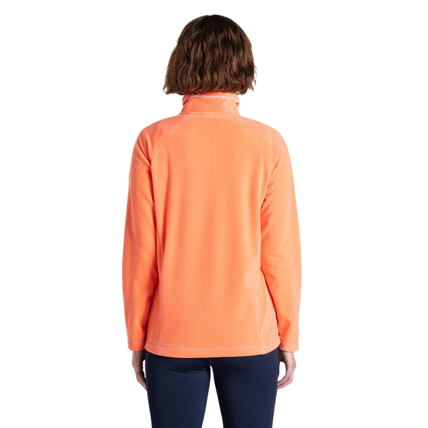 Craghoppers Women's Orange Miska Lightweight Insulating Half-Zip Fleece In Size 12
