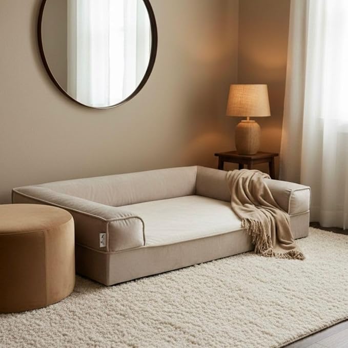 Cama Ortopédica para Perros Mediano y Grande Lavable y Antid miniatura 4