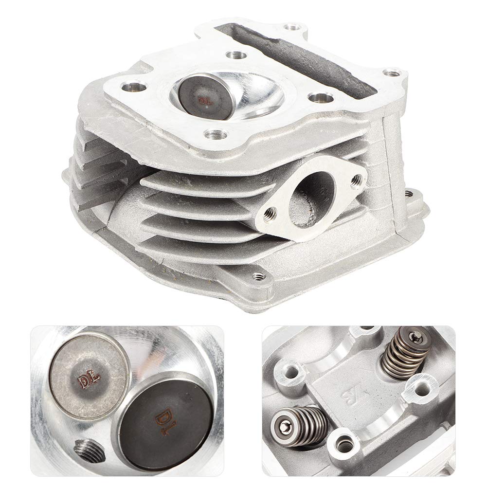 Gruppo testata per motore GY6 125cc 150cc GY6 157QMJ 152QMI, sostituzione testata universale, costruzione in lega di alluminio di alta qualità con produzione precisa, durevole