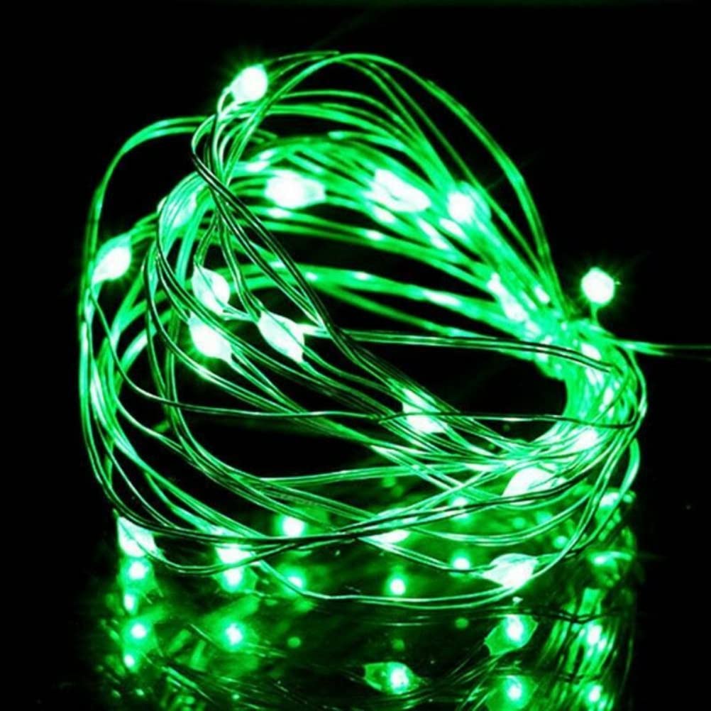 Anso Green 5V Usb Led String Lights Fairy 20M 10M 5M Silver Wire Waterproof Garland Home Decor (,5M 50Leds)