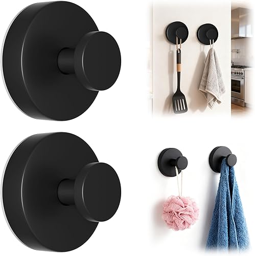 Ganchos de ventosa para coronas de puerta, resistente, reutilizable, con ventosa para puerta delantera, toallas y decoraciones, nuevo colgador de