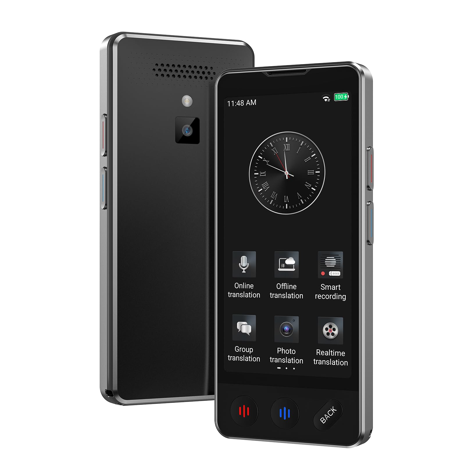 Language Translator Device No Wifi Needed, 2024 Upgraded High-end Business Translator, ChatGPT Ai Voice Instant Two-Way 138 Language Translator, Offline/Recording/Photo Translation for Business