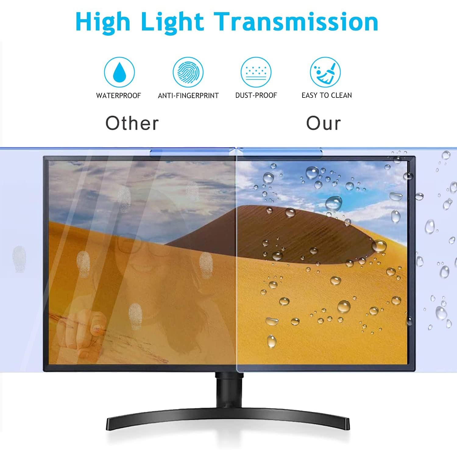 Image secondaire de ALXDR Filtre D'écran Anti-Lumière Bleue pour Moniteur De Bureau 24