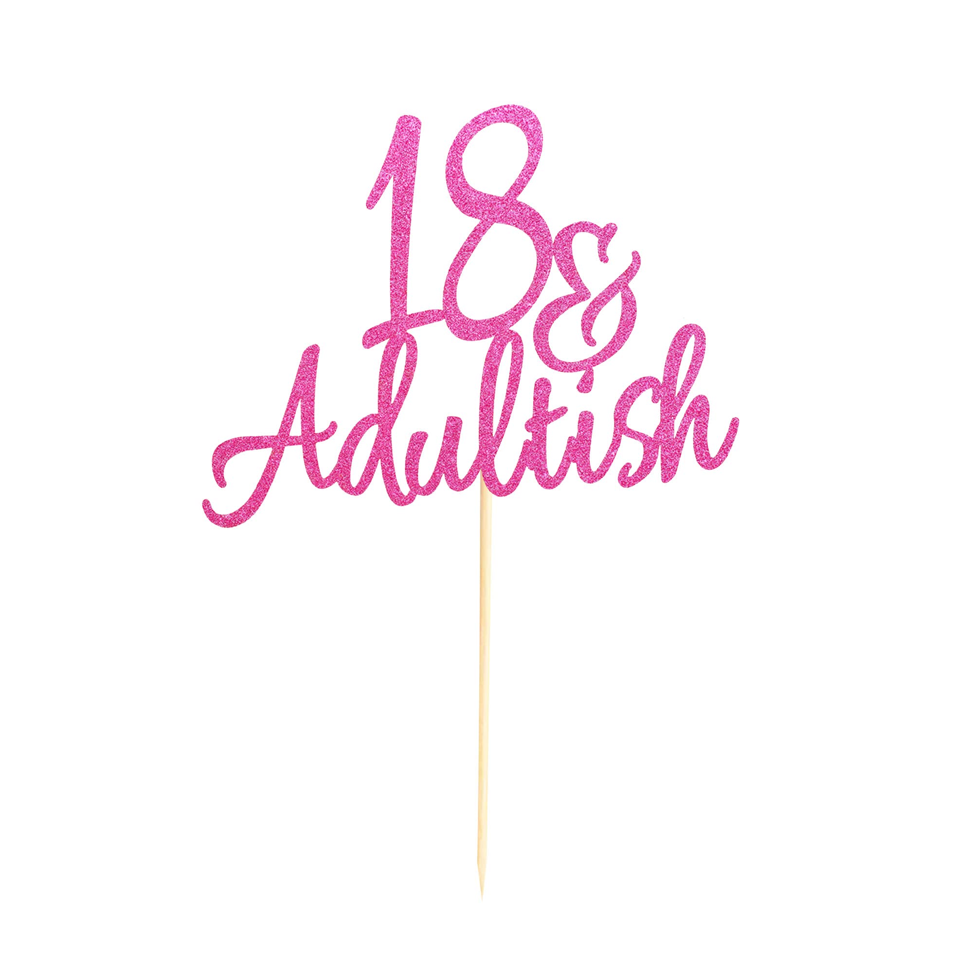 1 PCS Happy 18th Birthday Cake Topper Glitter Cheers To 18 Years ...