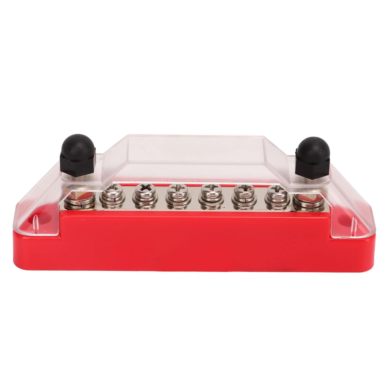 2 Pcs 6 Post Power Distribution Block, 12 48V 150A Circuit fuze Holder, Brass Material for Low, Ideal for Automotive Car Audio Solar Marine Use, Rugged Housing for Dur