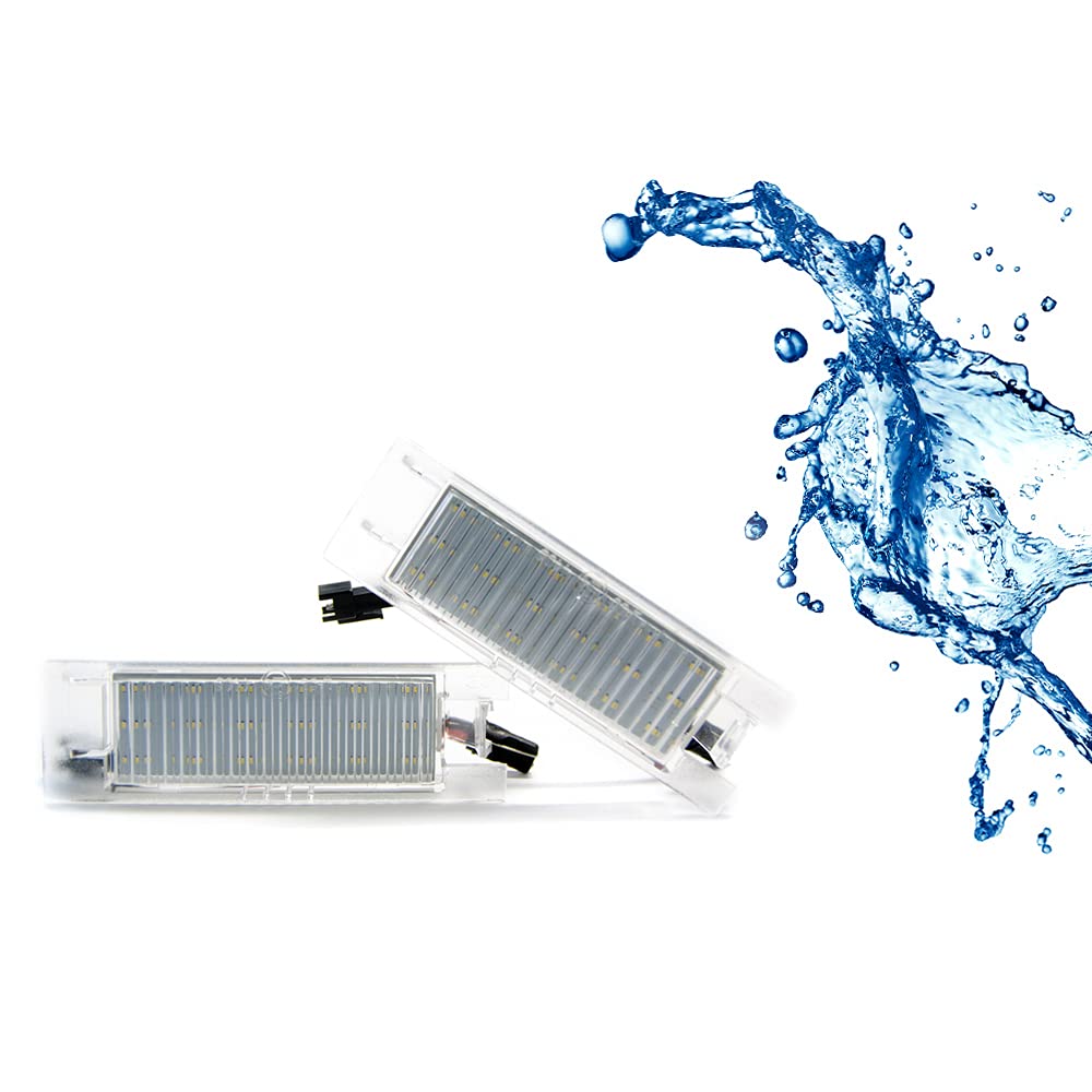 LIGHTWORLD24 oświetlenie tablicy rejestracyjnej LED, zamiennik do Ope-l Zafira B, Vectra C, Corsa D, Insigina, Astra J, Astra H, Adam, Cascada, Meriva, A/B, Tigra, Twin Top, lampy LED do tablicy