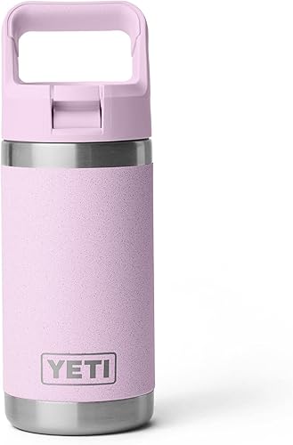 Miniatura 19 de YETI Rambler Jr. - Botella de 12 onzas para niños, con tapa con pajilla Humedales Marrón,verde bosque negro,Polvo lunar - Texturizado,marino,Power