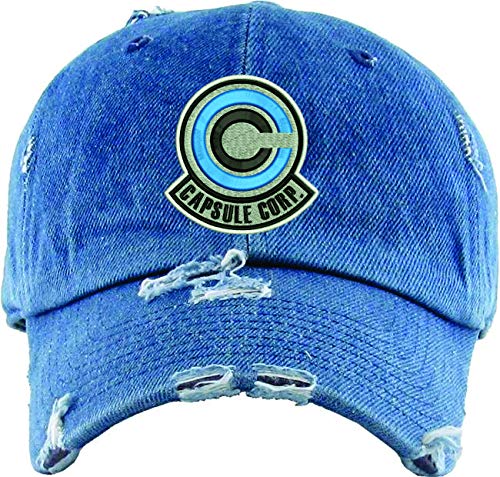 Image of ALLNTRENDS Adult Dad Hat Capsule Corp Embroidered Cap Anime Hats Embroidery Caps