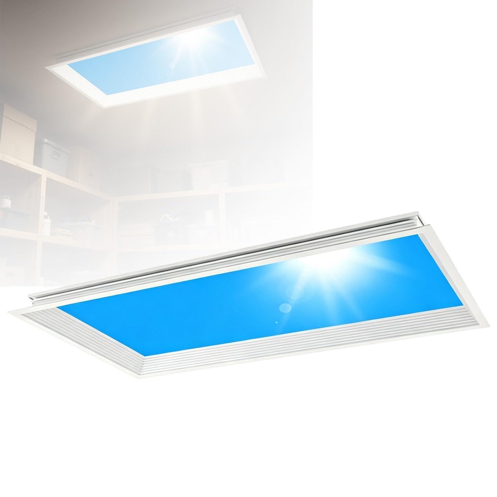 Lumière du ciel bleu pour salon et bureau - Plafonnier LED jour réglable
