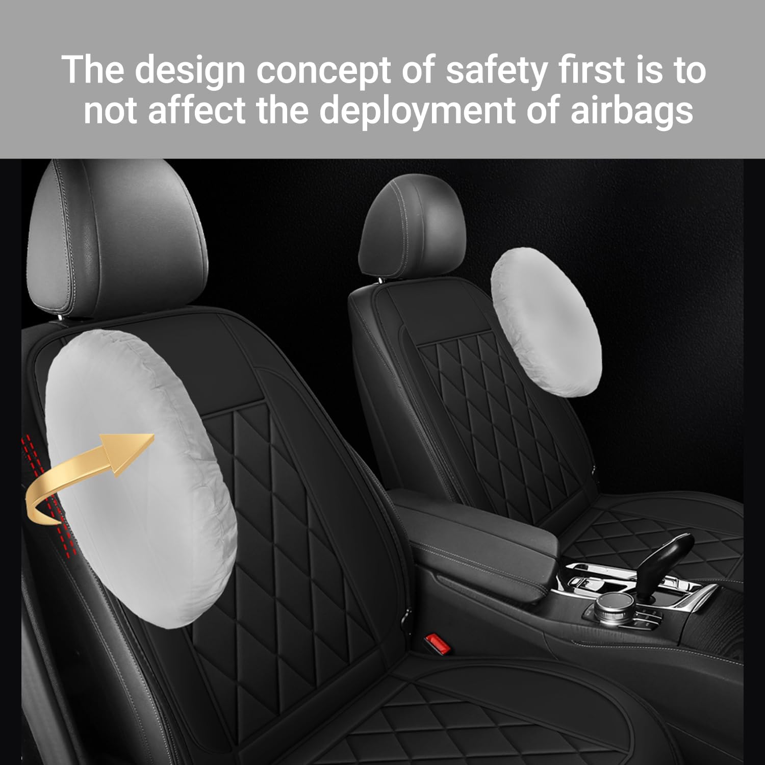 Mustat Premium Car Seat Cushion with Full Back and Seat Support – Ideal for Long Drives in Cars, Trucks, SUVs, and Vans