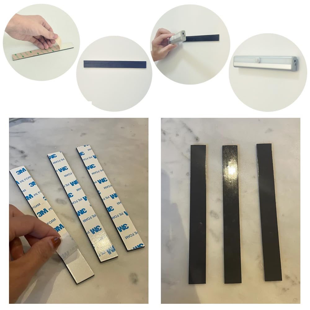 Under Cabinet Light Mounts - Magnetic Strips -3