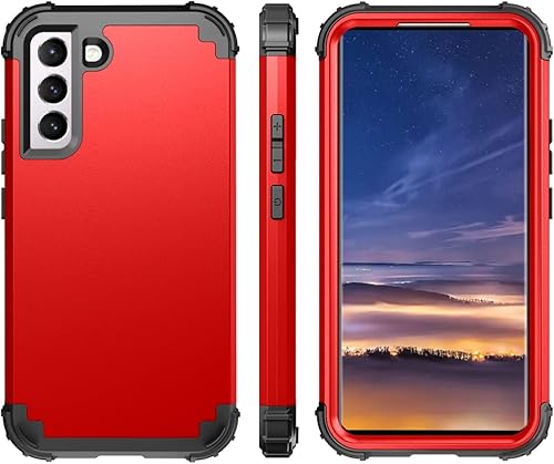 Miniatura 2 de Ankoe Funda para Samsung Galaxy S22 Plus, resistente, protección contra caídas de policarbonato duro, silicona suave, combo híbrido Impact Defender