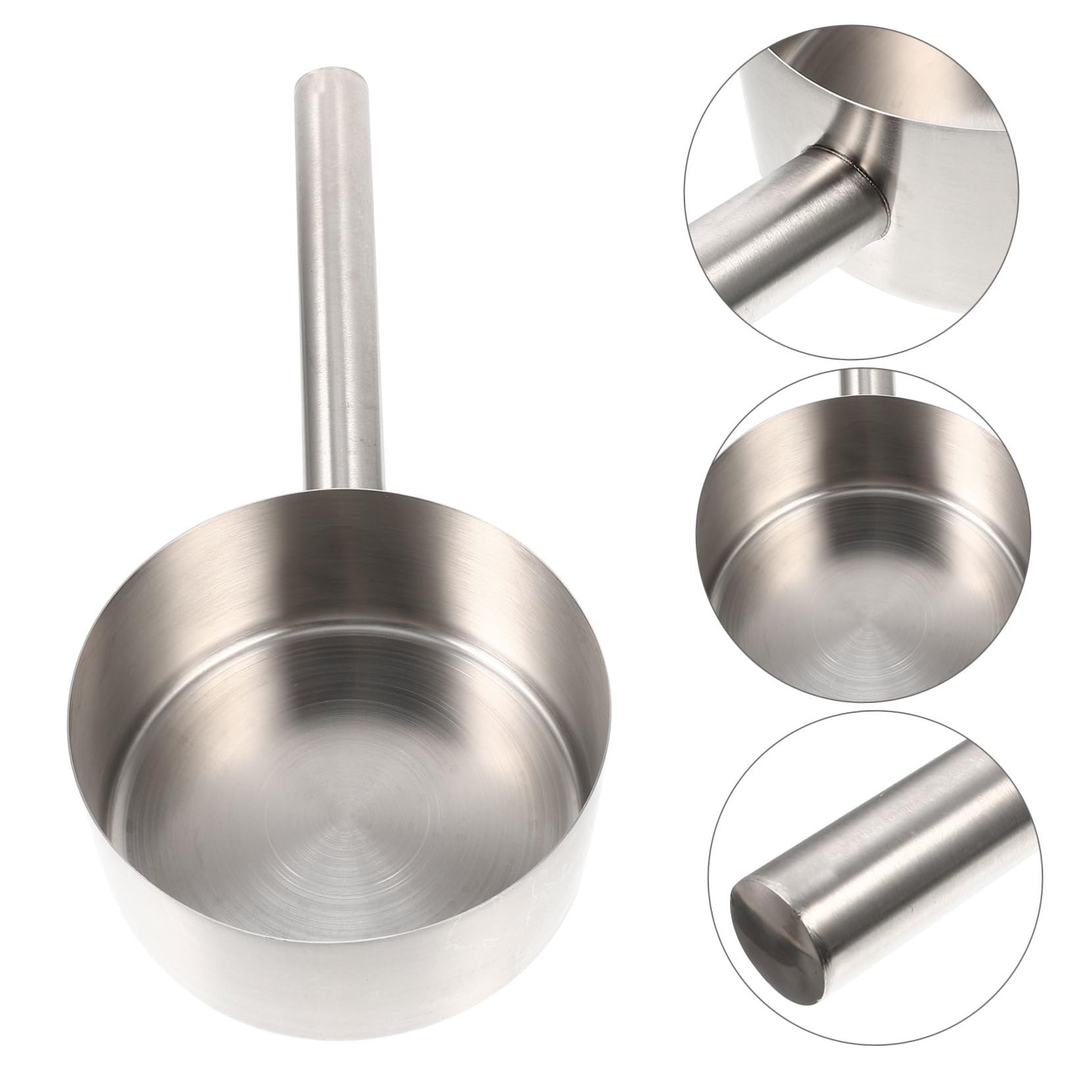 Cucharón Color Plata Diseño Ergonómico y Mango Cómodo de Acero Inoxidable de Agua para Uso Doméstico Restaurantes