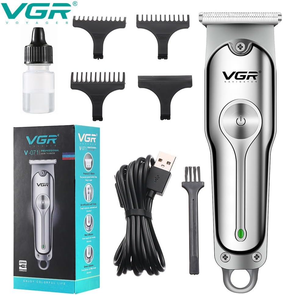 Men's Groin & Body Hair Trimmer – 4 Interchangeable Heads, USB-C Fast Charging, Wet/Dry Use, Precision Design for Sensitive Areas & Full Body Grooming