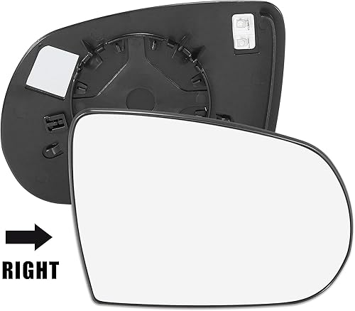 Miniatura 2 de X AUTOHAUX Espejo retrovisor de coche de repuesto con placa de respaldo calentado lado derecho del pasajero para Jeep Cherokee 2014 2015 2016 2018