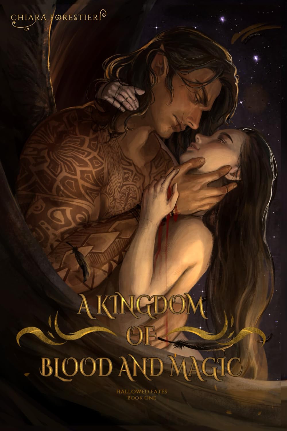 A Kingdom of Blood and Magic: A Steamy Enemies to Lovers, Fated Mates Romance featuring Vampires, Fae, Gods, and More (Hallowed Fates)