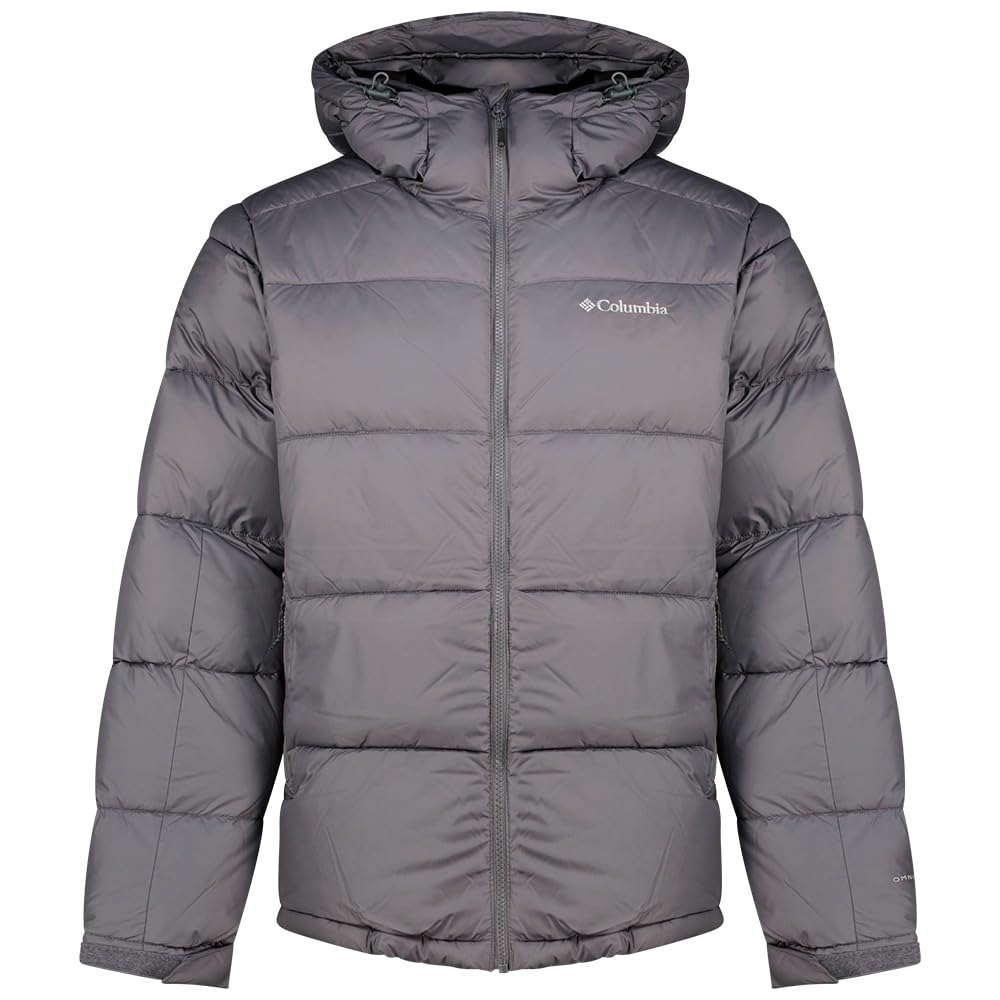Columbia Men's Pike Lake 2 Hooded Jacket, Hooded Puffer Jacket, City Grey, XX-Large