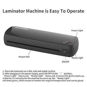 Laminator A3 Laminator Machine, 70S Ultra-Fast Preheat, Quick