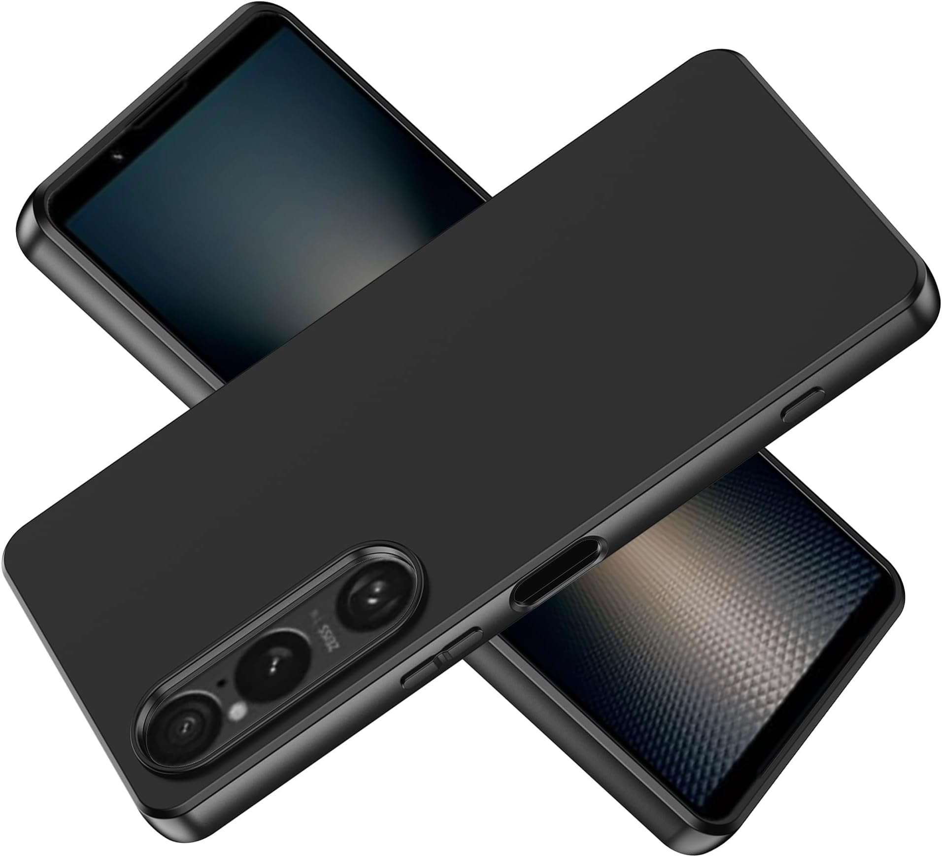 for Sony Xperia 1 VII Case,high qualit,Scratch Resistant,Anti-Skid-TPU Rubber Soft Skin Silicone Protective Case Cover-Black