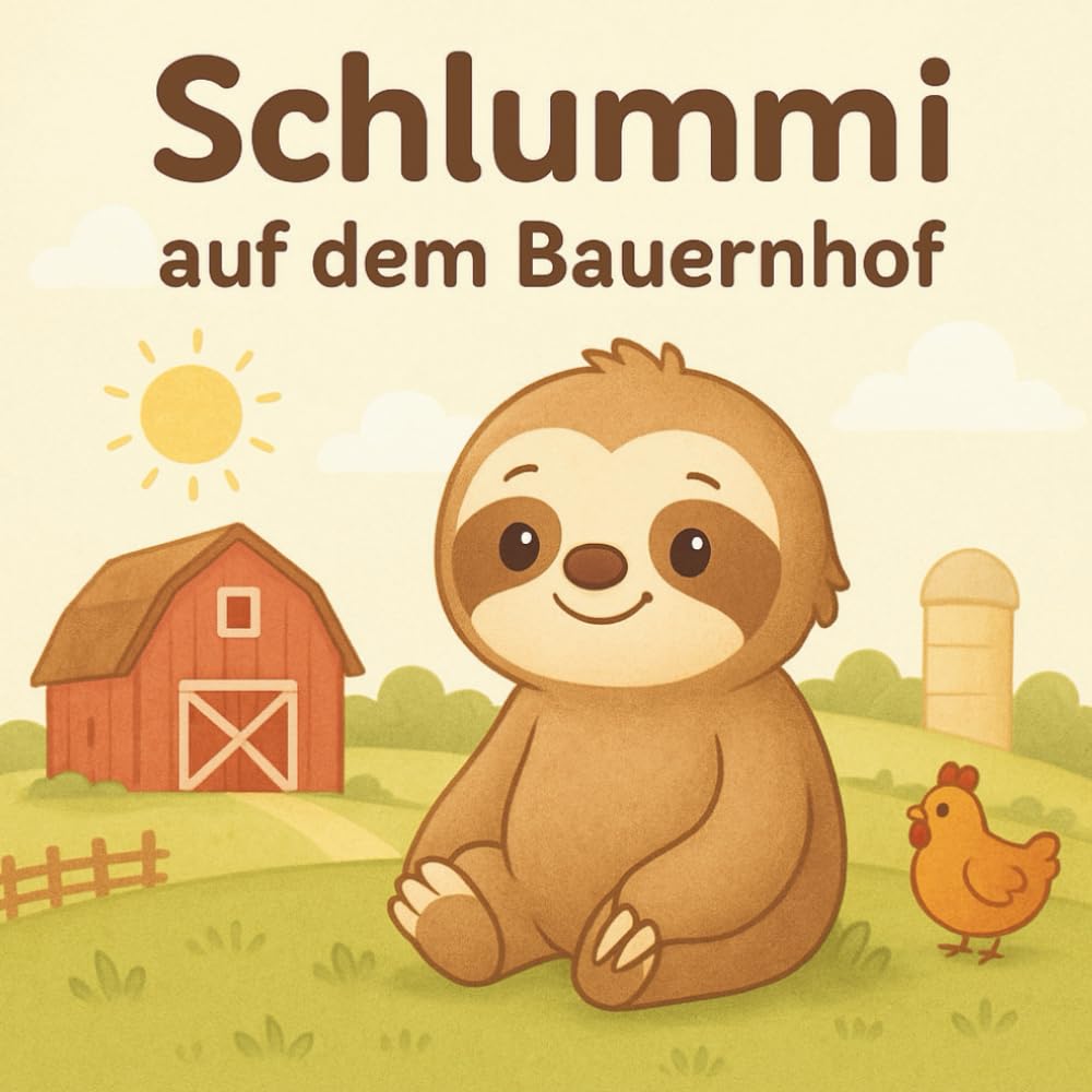 Schlummi auf dem Bauernhof: Ein tierisches Abenteuer mit Schlummi dem kleinen Faultier, Bilderbuch mit süßen Tieren und einer liebevollen Geschichte, ... Bauernhoftiere (Schlummi entdeckt die Welt)