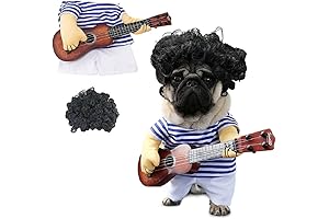 Idepet Pet Halloween Costume Funny Guitar Dog Halloween Costume