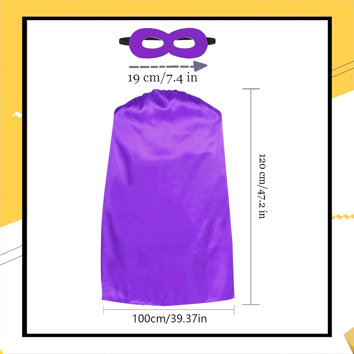 Adult Superhero Capes and Masks - Halloween Vampire Capes Party Dress Up Superhero Costume - Image 2