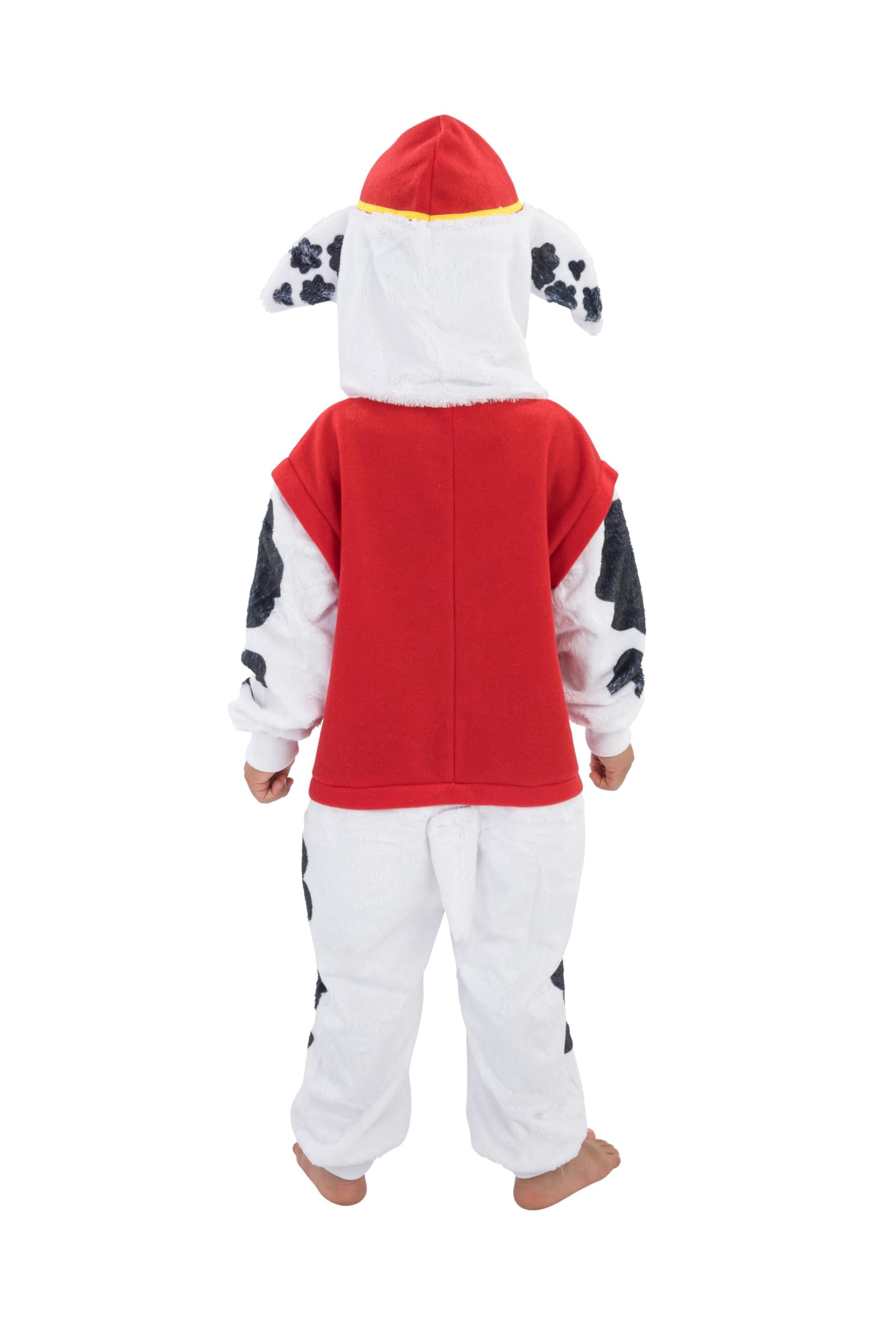 Chaks - kombinezon dla dzieci Marshall, puszysty onesie | Oficjalny kombinezon Paw Patrol z kapturem i uszami, kostium i strój na co dzień oraz na karnawał