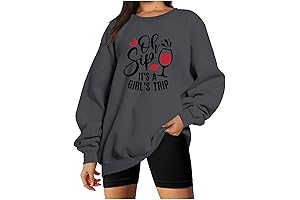 Oh Sip It's a Girl's Trip Sweatshirt: Sip and Trip in Style
