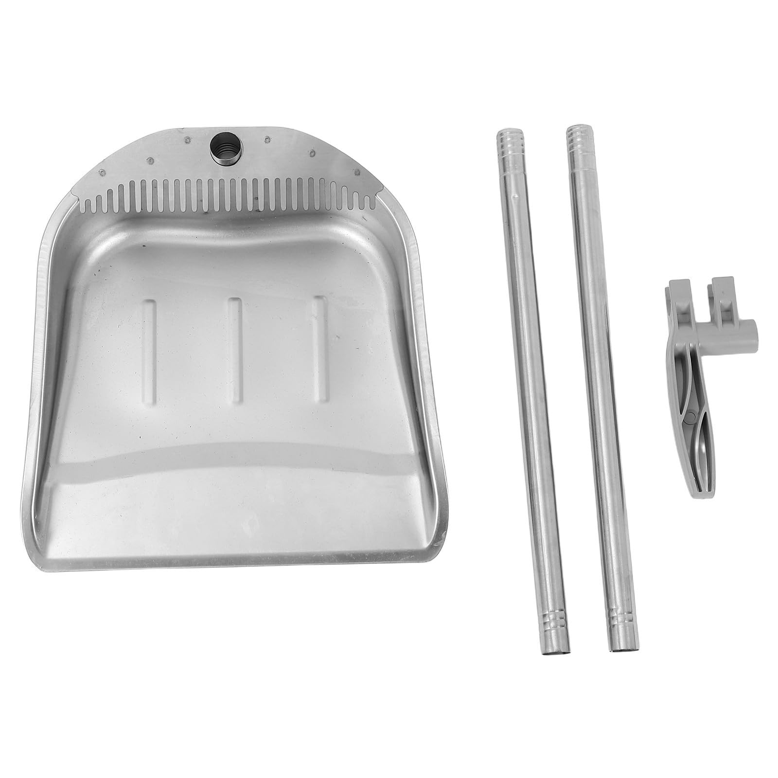 Recogedor de acero inoxidable desmontable con mango ergonómico PRETYZOOM