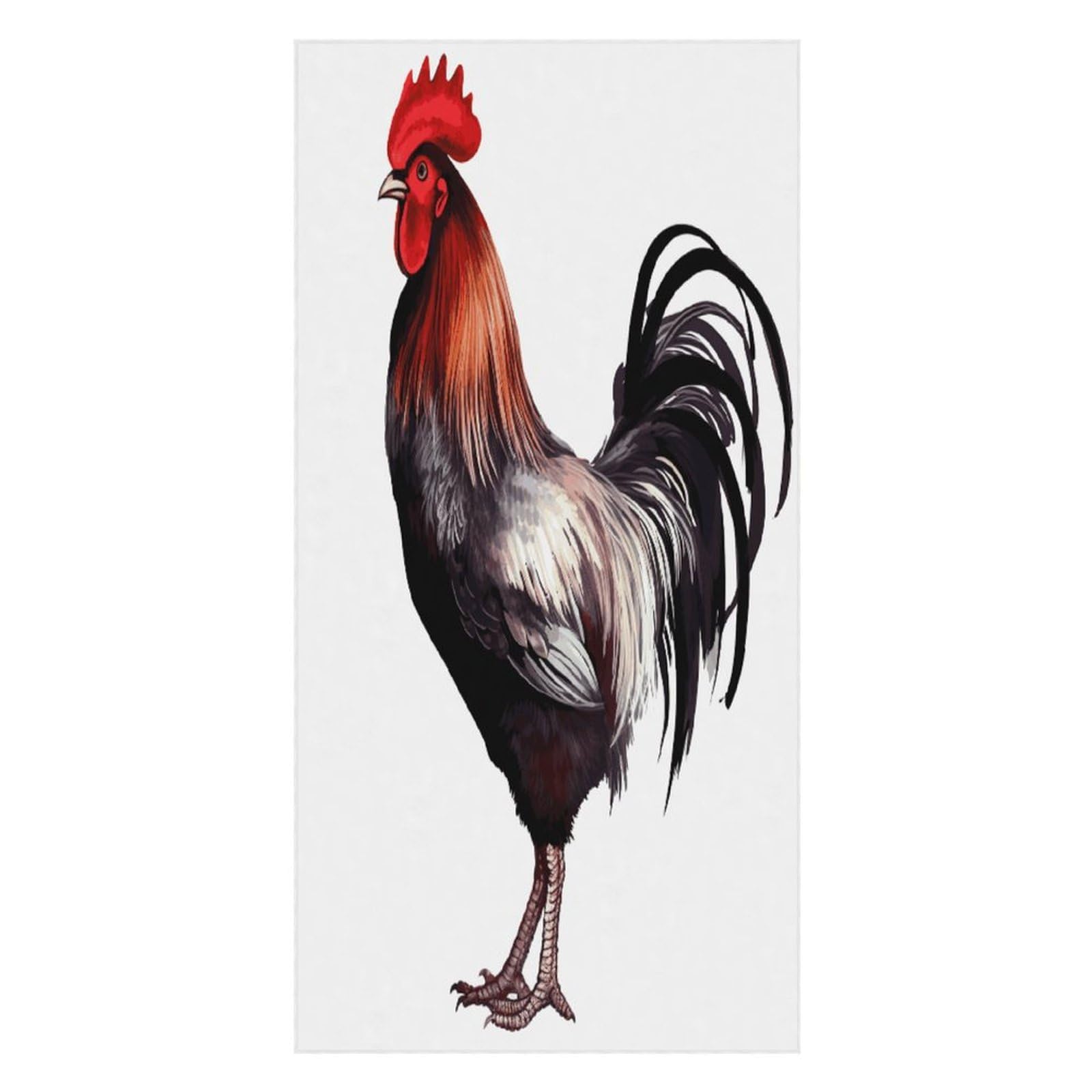 FekiLoot Rooster Beach Towel Oversized Bath Towel Ultra Soft Pool Towel Cozy Swim Towel Silky Lounge Towel Quick Dry Travel Towel Gentle Absorbent Towel for Adults Women Men
