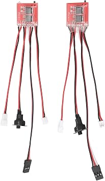 30A Micro Brushed ESC Dual Motor Control RC Speed Controller with Overheat, for Axial SCX24 1/24 K969