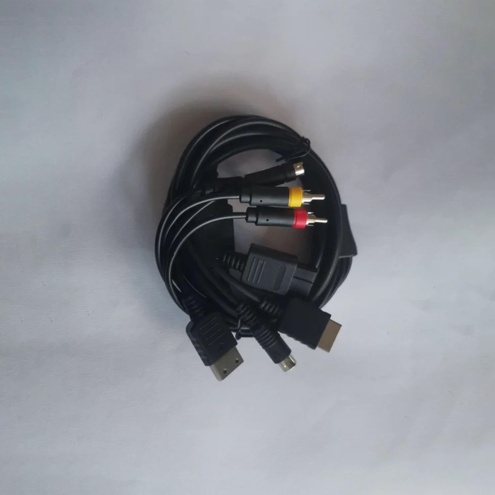 Câble vidéo S multi-en 1 N64 DC128 - Transfert stable pour console de jeu rétro - 1,80 m de long - Cordon AV multi-plateforme