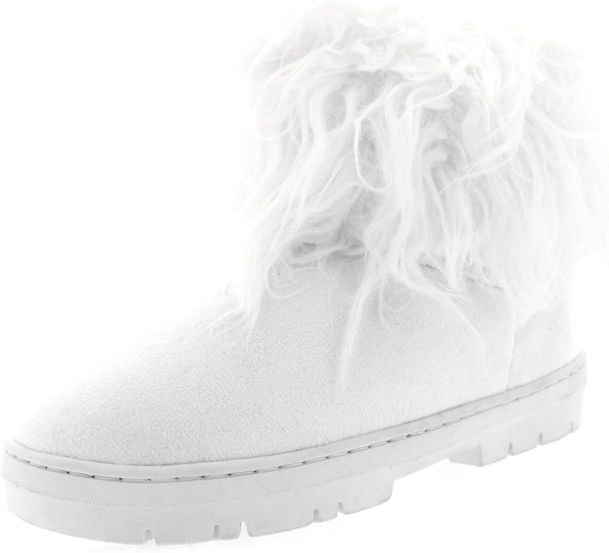 Womens Long Covered Rain Winter Waterproof Short Snow Boots