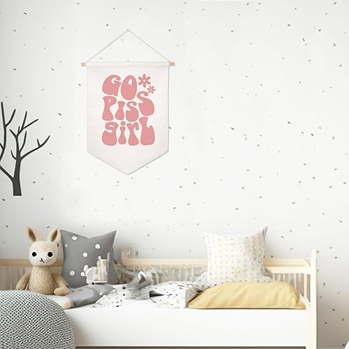 Miniatura 5 de Cartel para colgar en la pared con texto en inglés Go Piss Girl para colgar en la pared, diseño divertido y lindo para regalo, decoración de