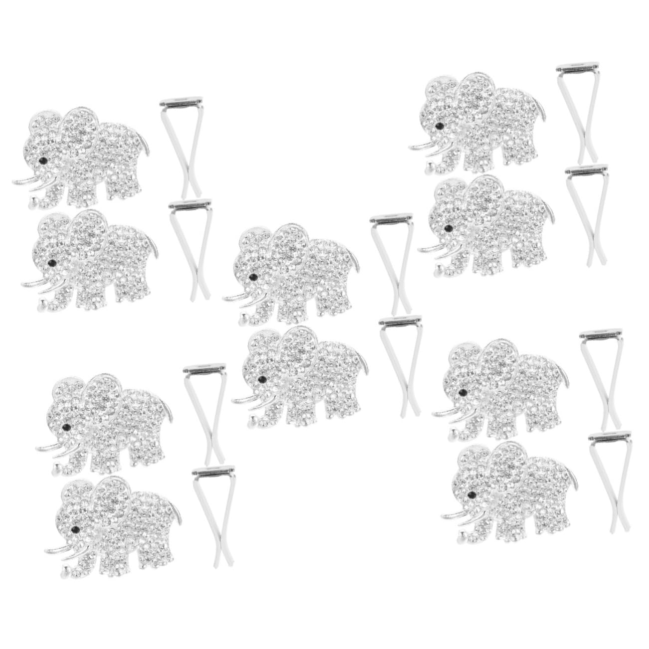 GLEAVI 10pezzi Clip Diffusore Profumo Auto Cristallo Elefante Da Decorazione Elegante Per Ventilazione Auto Accessori Per e Stile Unico