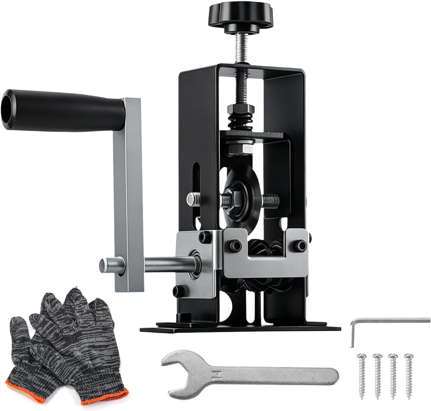Wire Stripper Machine - 2-in-1 Manual Wire Stripping Machine Gauge Wire 0.06-1'' - Alloy Cable Peeler for Scrap Copper Recycling - with Toolkit and Gloves