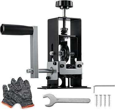 Wire Stripper Machine - 2-in-1 Manual Wire Stripping Machine Gauge Wire 0.06-1 - Alloy Cable Peeler for Scrap Copper Recycling - with Toolkit and Gloves