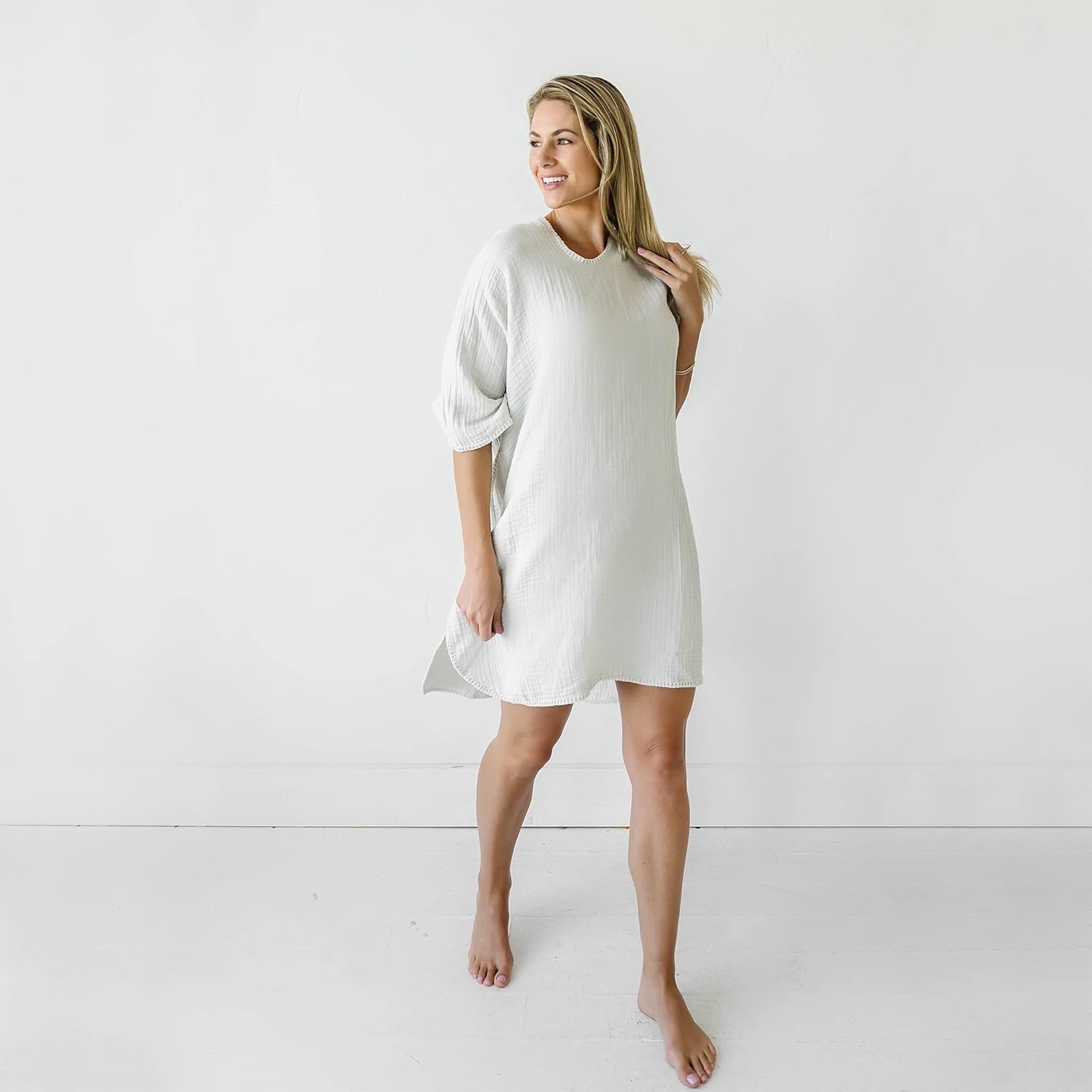 Natemia Muslin Hooded Poncho for Men & Women – Ultra Soft & Lightweight Beach/Pool/Surf Poncho Towel & Cover-up: Kitchen & Dining