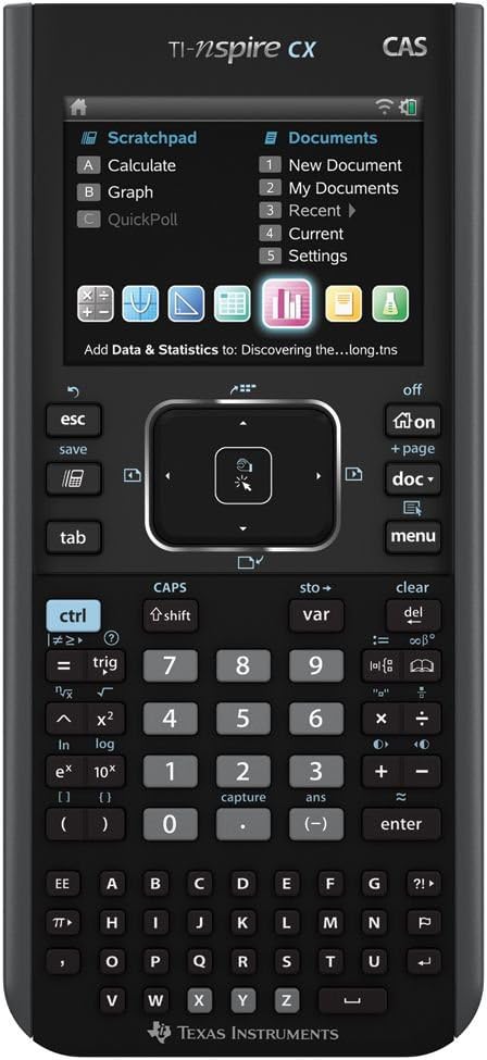 Texas Instruments Nspire CX CAS Graphing Calculator, Frustration Free Package