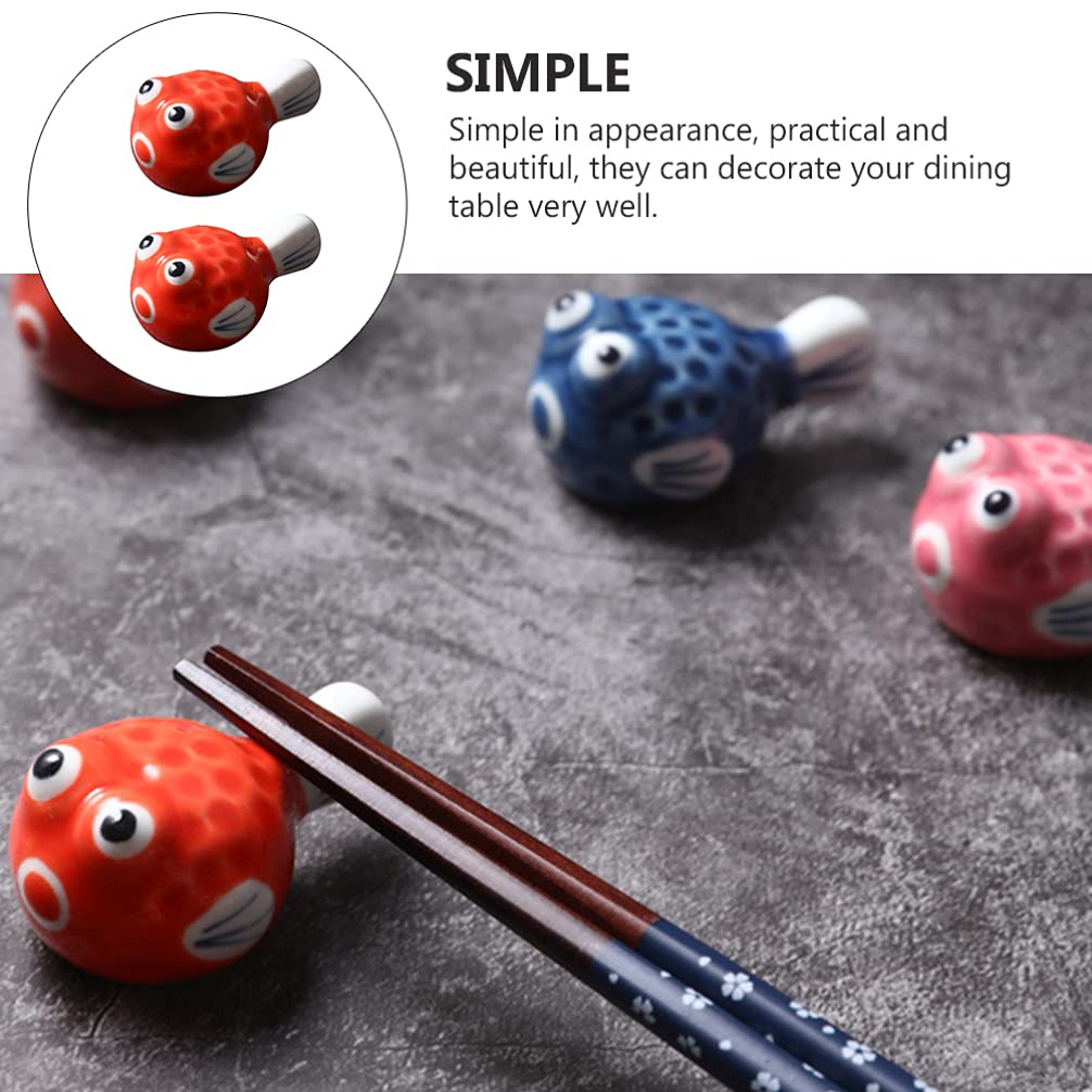 Lot De 3 Repose-baguettes En Céramique Poisson - Décoratifs Et Pratiques Pour Table à Manger - 7