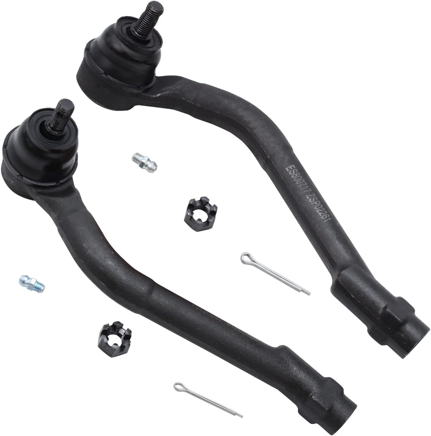 Detroit Axle - 2.4L Front 4pc Steering Knuckles Kit for 2011 Hyundai Sonata, 2 Steering Knuckles & Wheel Bearing Hubs 2 Outer Tie Rods [Sport Suspension] Replacement
