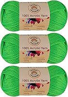 Vista 3 de Yonkey Monkey - Hilo acrílico de lujo, paquete de 3 unidades de 10.51 onzas para tejer ganchillo para manualidades (amatista 72)