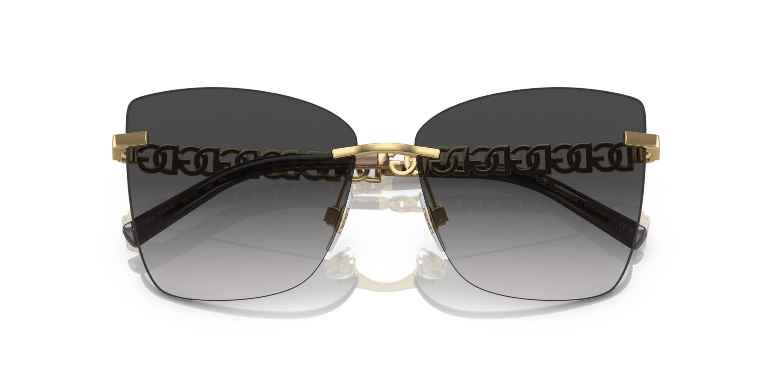 Dolce & Gabbana DG2289-028G Sunglasses w/Grey Gradient 59mm 
