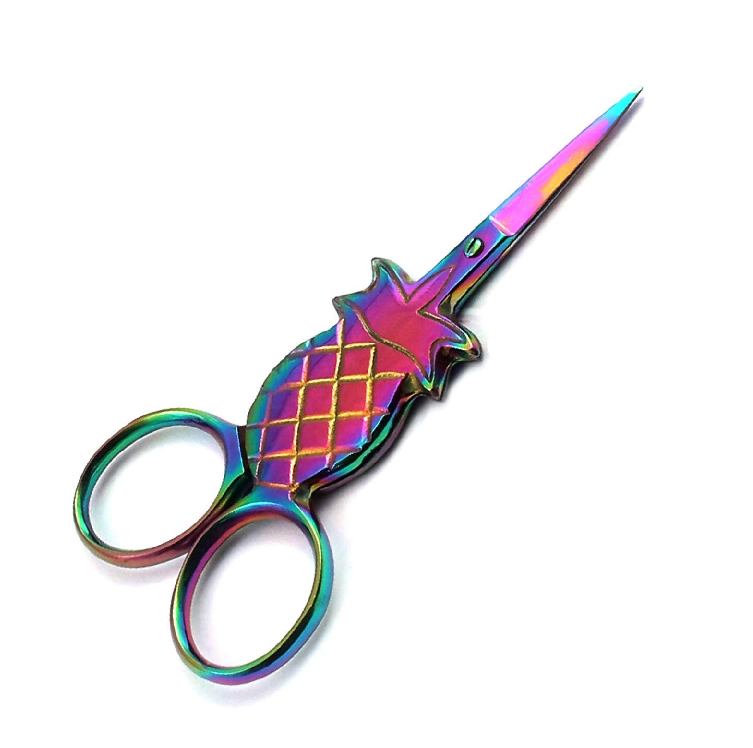 DDP MULTI TITANIUM COLOR RAINBOW SEWING CRAFT EMBROIDERY SCISSORS 3.5