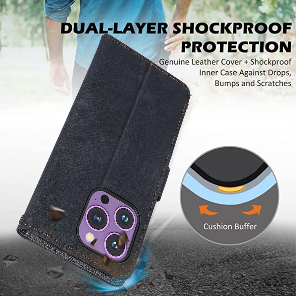 Custodia Compatibile con vivo V40 SE 5G, Blocco RFID Copertura Protettiva Pelle Magnetica Flip Cover Antishock Slot Carte e Supporto
