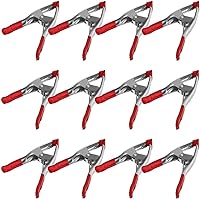 Vista 7 de FactorDuty Juego de abrazadera de resorte de metal de 4-9 pulgadas con punta roja