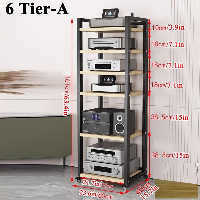 Soporte de audio de 6 niveles para organizar componentes sin problemas de espacio 2