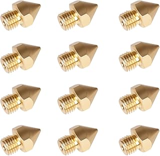 for Creality CR-10S PRO 0.4/0.6/0.8mm Fine Thread Nozzle D6×d0.4×H13_M6×0.75 for CR-10S Pro/CR-10S Pro V2/CR-10 Max 12pcs Competent (Size : 0.4mm)